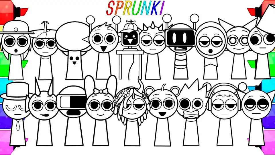 Sprunki Coloring Pages