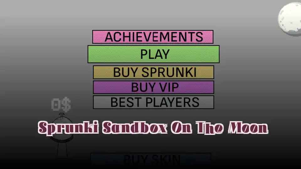 Sprunki Sandbox On The Moon