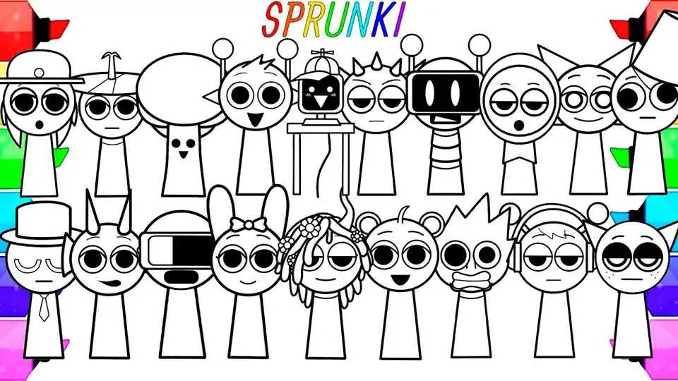 Sprunki Coloring Pages