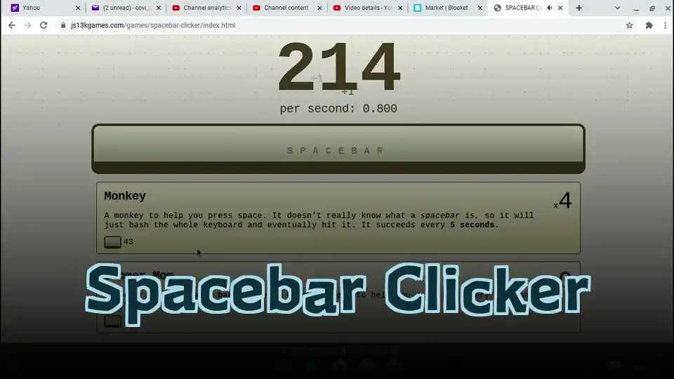 Spacebar Clicker