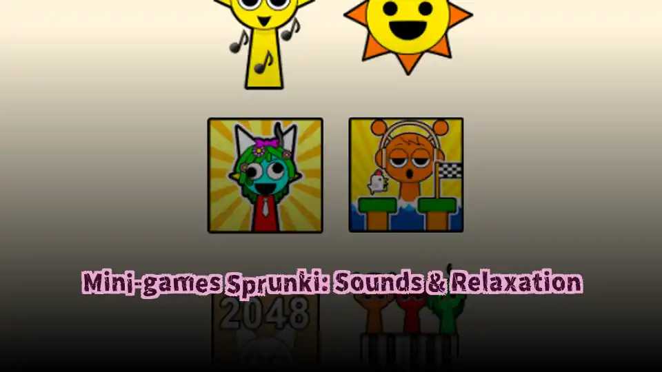 Mini-games Sprunki: Sounds & Relaxation