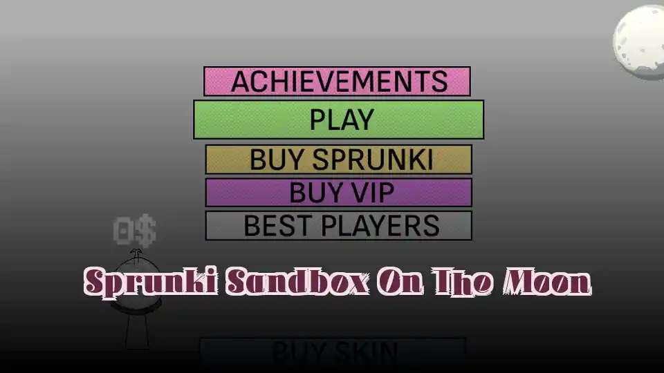 Sprunki Sandbox On The Moon