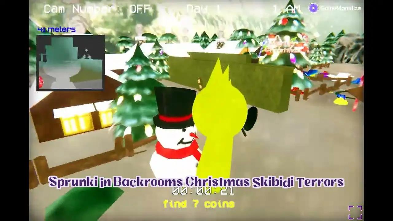 Sprunki in Backrooms Christmas Skibidi Terrors