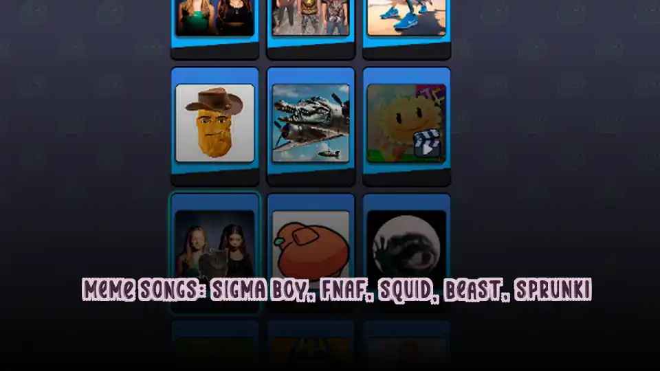 Meme Songs: Sigma Boy, FNAF, Squid, Beast, Sprunki