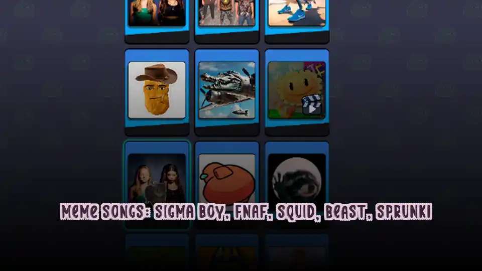 Meme Songs: Sigma Boy, FNAF, Squid, Beast, Sprunki